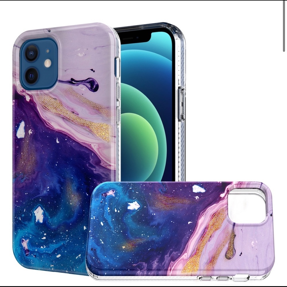 iPhone 13 pro max metallic glitter case